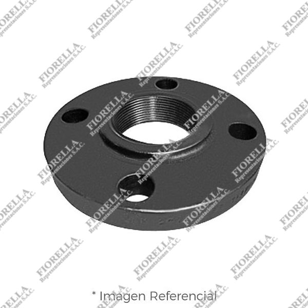 BRIDA ROSCADA ACERO ASTM A105 CLASE 150 RF (RAISED FACE) ANSI B16.5 NPT ANSI B1.20.1