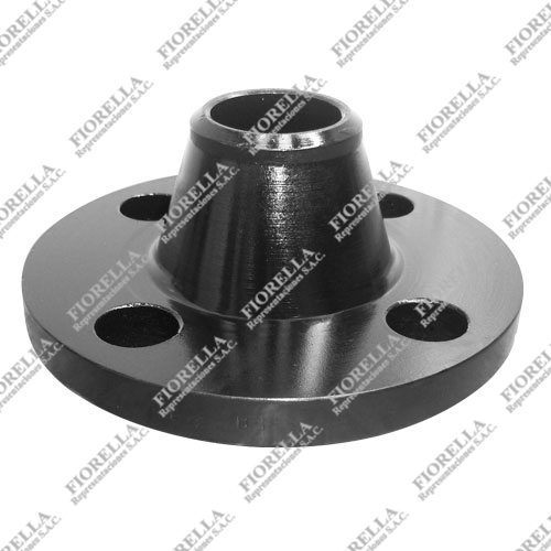 BRIDA CUELLO (WELDING NECK) ACERO ASTM A105 CLASE 150 FF (FLAT FACE) SCH-40 ANSI B16.5