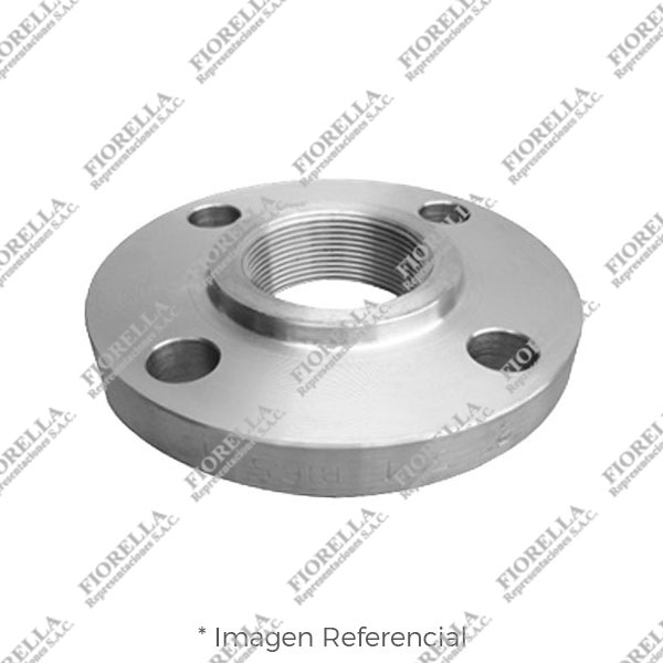 BRIDA ROSCADA ACERO INOXIDABLE ASTM A182 316/316L ANSI B16.5 CLASE 150 RF (RAISED FACE) NPT ANSI B1-20.1