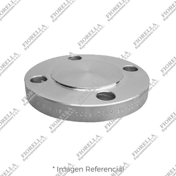 BRIDA CIEGA (BLIND) ACERO INOXIDABLE ASTM A182 316/316L ANSI B16.5 CLASE 150 RF (RAISED FACE)