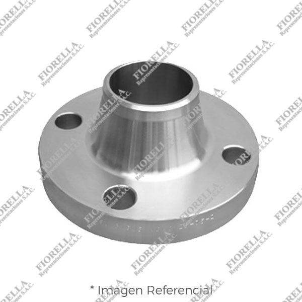 BRIDA CUELLO (WELDING NECK) ACERO INOXIDABLE ASTM A182 304/304L ANSI B16.5 CLASE 300 RF (RAISED FACE) CUELLO SCH-80