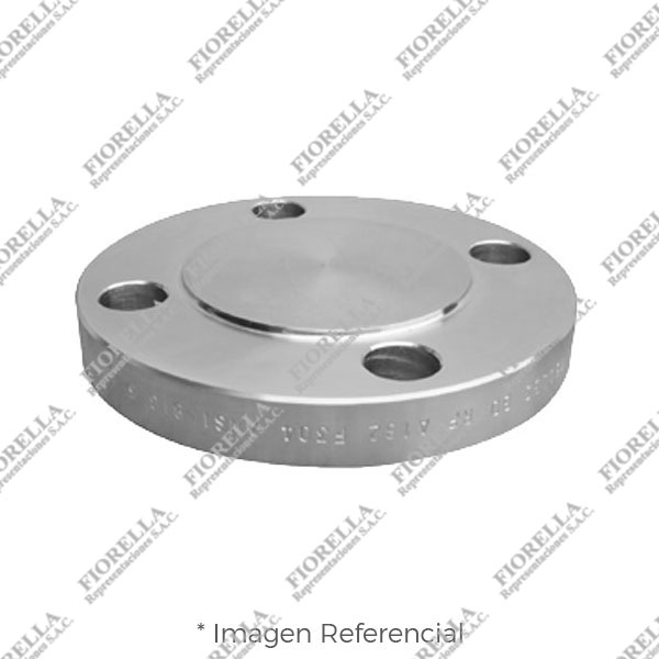 BRIDA CIEGA (BLIND) ACERO INOXIDABLE ASTM A182 304/304L ANSI B16.5 CLASE 300 RF (RAISED FACE)