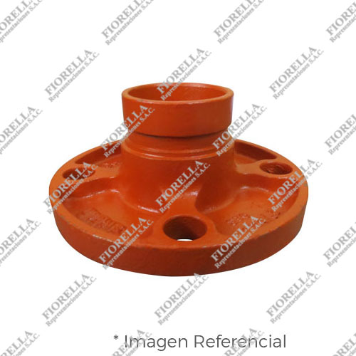 BRIDA (ADAPTOR FLANGE) TIPO ADAPTADOR ANSI 125/150 RANURADA FIERRO DUCTIL ASTM A536 CERTICACION UL/FM MOD. 321GA MECH (JINAN MEIDE)