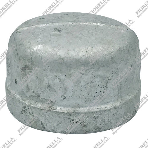 TAPON HEMBRA (CAP) FIERRO MALEABLE GALVANIZADO ASTM A197 CLASE 150 ROSCA NPT UL/FM