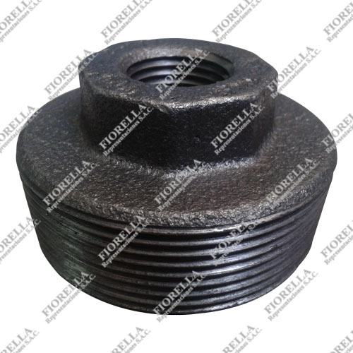 BUSHING HEXAGONAL (OUTSIDE HEX BUSHING) FIERRO MALEABLE ASTM A197 CLASE 150/300 ROSCA NPT UL/FM