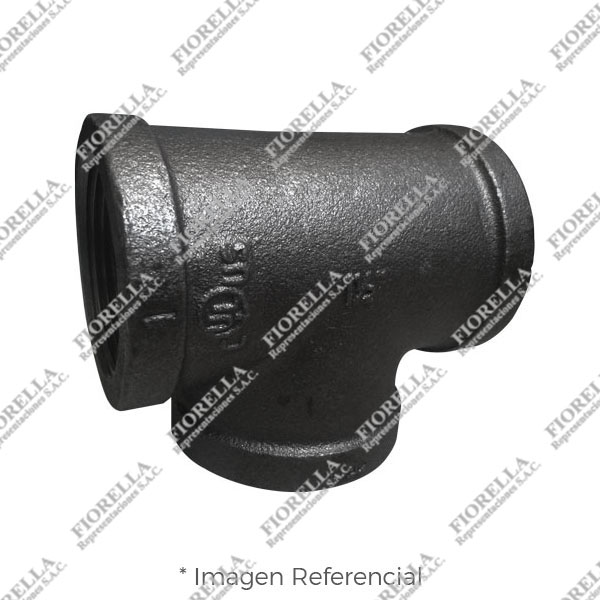 TEE ESTANDAR (TEE EQUAL) REFORZADO FIERRO MALEABLE NEGRO A197 CLASE 150 ROSCA NPT (B1.20.1) CERTIFICACION UL/FM CIFUNSA