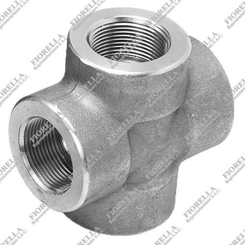 CRUZ (CROSS) DE ACERO FORJADO ASTM A105 DISEÑO ASME / ANSI B16.11 CLASE 3000 EXTREMOS ROSCADOS NPT
