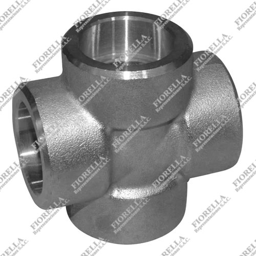 CRUZ (CROSS) DE ACERO FORJADO ASTM A105 DISEÑO ASME / ANSI B16.11 CLASE 3000 EXTREMOS SOLDABLES (SOCKET WELD)
