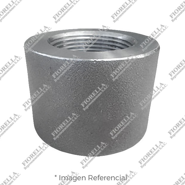 MEDIA COPLA (HALF COUPLING) DE ACERO FORJADO ASTM A105 DISEÑO ASME / ANSI B16.11 CLASE 6000 EXTREMO ROSCADO NPT