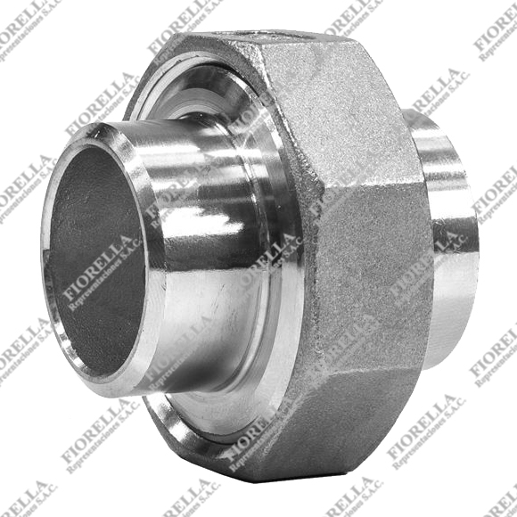 UNIÓN UNIVERSAL ACERO INOXIDABLE CALIDAD 316 CÉDULA SCH-40 EXTREMOS SOLDABLES