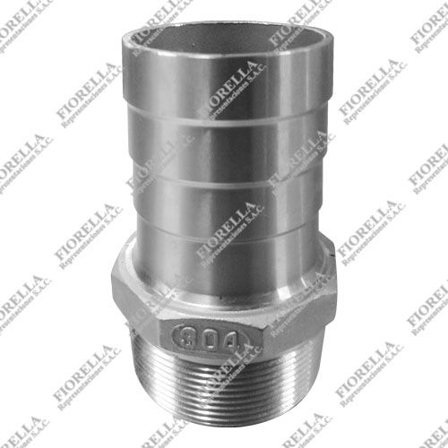 CONECTOR TIPO NIPLE INOX. C-316 C/R X 150 LBS. P/MANGUERA