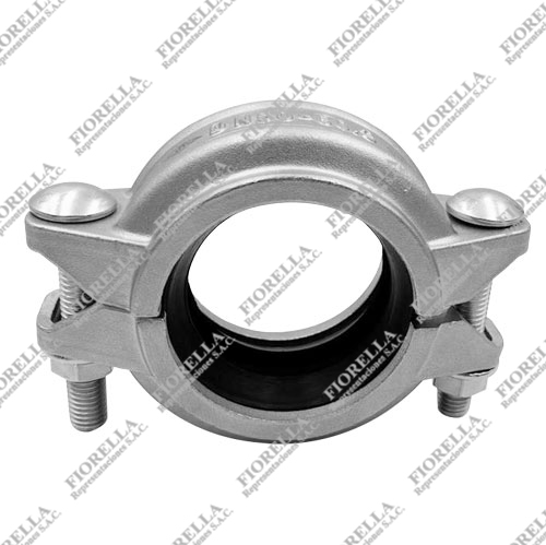 ACOPLE FLEXIBLE DE ACERO INOXIDABLE SS304 RANURADO SCH-10 ASIENTO EPDM