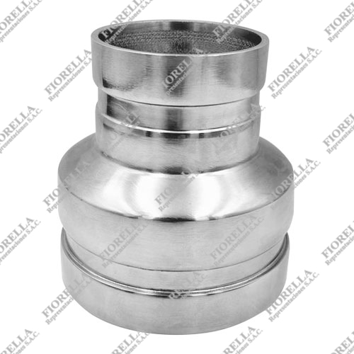 REDUCCION CONCENTRICA ACERO INOXIDABLE SS304 RANURADA SCH-10
