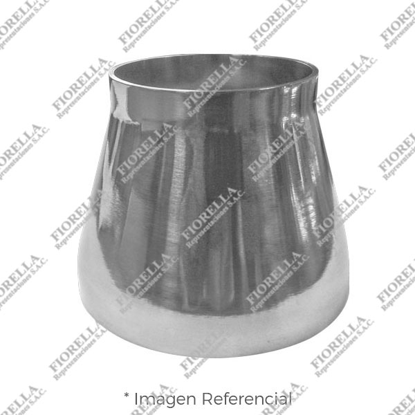 REDUCCIÓN CONCÉNTRICA SANITARA ASTM A270 304 3A EXTREMOS SOLDABLES