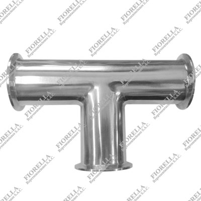 TEE SANITARIA ASTM A270 304 3A EXTREMOS CLAMP