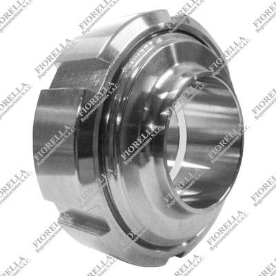 UNIÓN UNIVERSAL SANITARIA ASTM A270 316 SMS EMPAQUETADURA SILICONA EXTREMOS SOLDABLES
