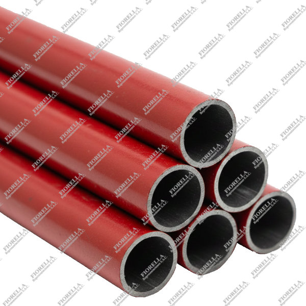 TUBO ACERO CON COSTURA ASTM A53 GRADO B SCH-40 EXTREMOS PLANOS UL/FM DE 5.80 M COLOR ROJO MECH