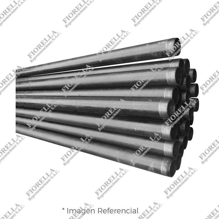 TUBO FE. NEGRO SERIE II (LIVIANO) ISO 65 ERW NPT X 6.4 MT