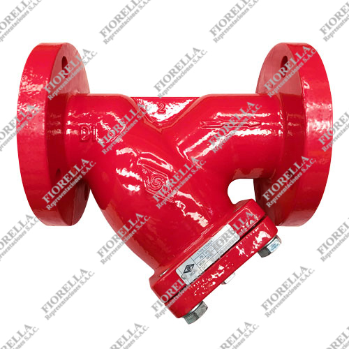 FILTRO "Y" FIERRO DÚCTIL ASTM A536 300 PSI FILTRO 304 UL  EXTREMOS BRIDADOS  ASME B16.1 MOD. V4 MECH