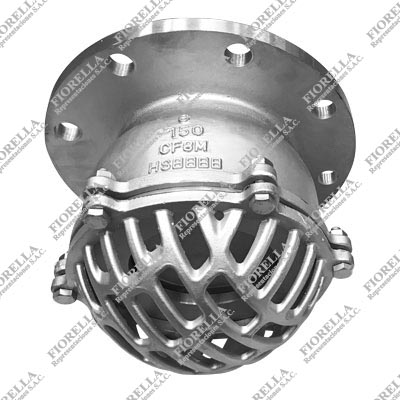  VÁLVULA DE PIE INOXIDABLE 316 (CF8M) CLASE 150 BRIDADA ANSI RF TIPO INDUSTRIAL SUN