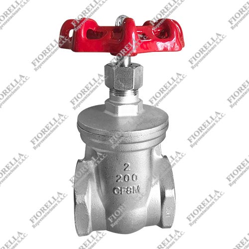 VÁLVULA COMPUERTA INOXIDABLE 316 (CF8M) 200 PSIG (CWP) ROSCA NPT TIPO INDUSTRIAL SUN