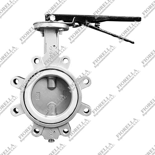 VÁLVULA MARIPOSA INOXIDABLE 316 (CF8M) LUG ASIENTO TEFLÓN (RPTFE) 200 PSIG TIPO INDUSTRIAL SUN