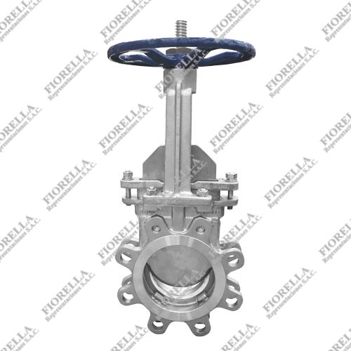 VALVULA CUCHILLA INOXIDABLE 316 (CF8M) LUG CLASE 150 ASIENTO TEFLON (RPTFE) TIPO INDUSTRIAL SUN