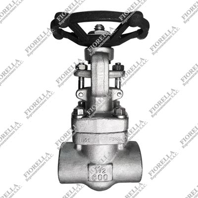 VÁLVULA COMPUERTA ACERO FORJADO INOXIDABLE A182 316L ( CF3M) OS&Y CLASE 800 ROSCADA NPT B1.20.1 ASIENTO 13% CR. TIPO INDUSTRIAL SUN