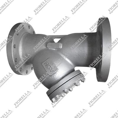 FILTRO TIPO "Y" ACERO AL CARBONO ASTM A216 WCB C/CANATILLA ACERO INOXIDABLE 304 MESH 40 CLASE 300 BRIDADO ANSI B16.5 RF TIPO INDUSTRIAL HGV
